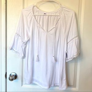 Old Navy Bell Sleeve Peasant Blouse, NWT